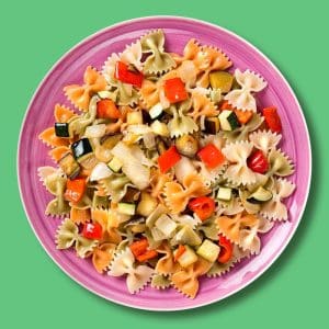 Ensalada de pasta con verduras asadas al pesto (400 g.)