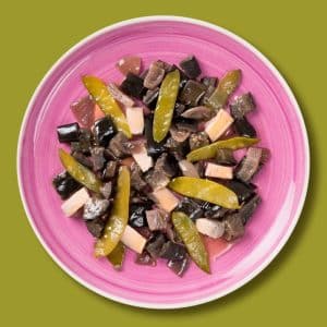 Berenjena asada con tofu y miel (400 g.)