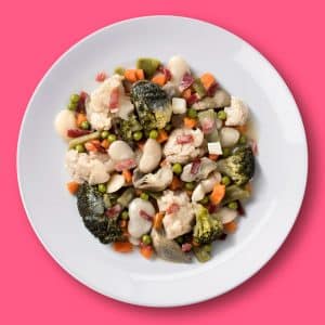 Menestra de verduras con veloute de jamón (270 g.)
