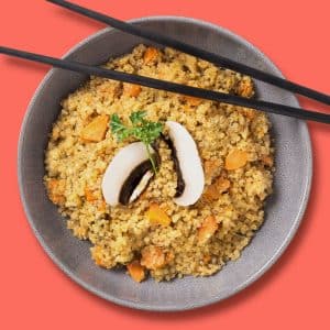 Wok de quinoa, portobello y verduras (300 g.)
