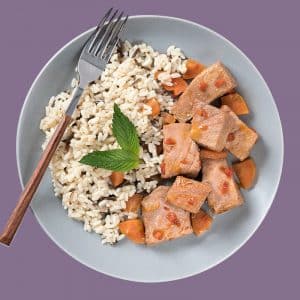 Atún en escabeche cítrico con guarnición de arroz salvaje (270 g.)