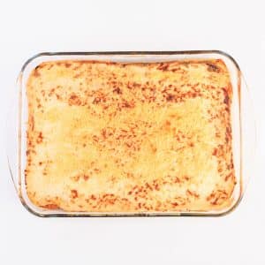Lasaña pollo corral para compartir