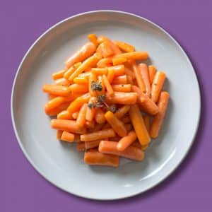 Guarnición de zanahorias glaseadas con tomillo (200 g.)
