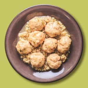 Albóndigas de pollo en salsa con trigo (350 g.)