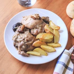 Pollo guisado con variado de setas_2