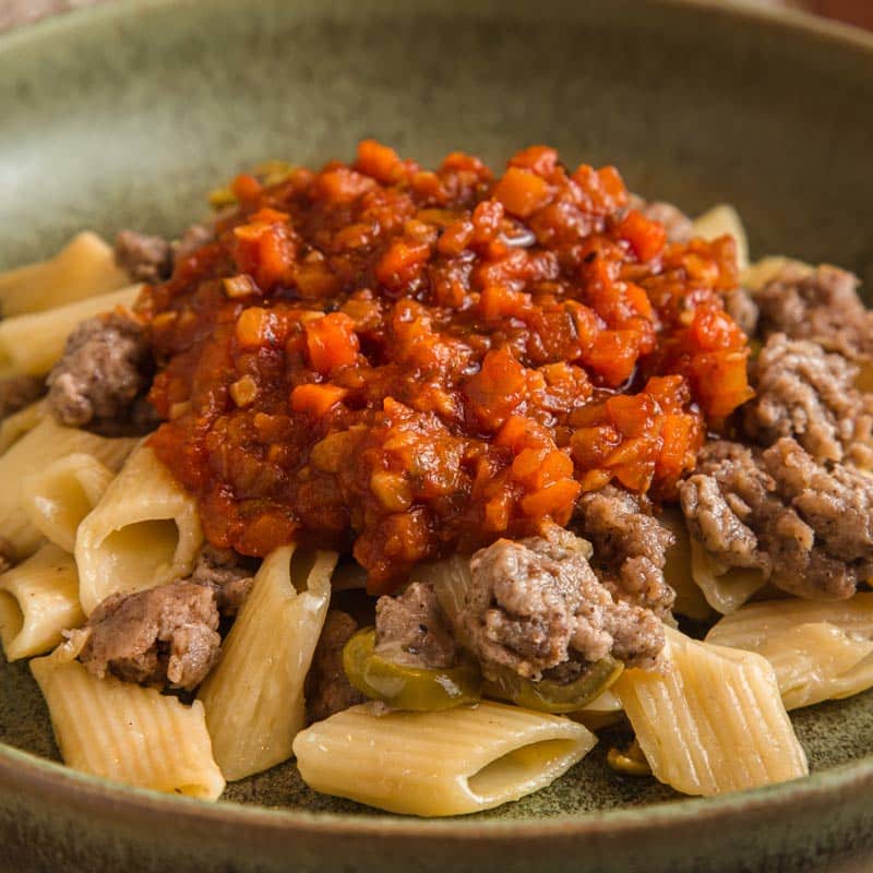 Pasta boloñesa con leggie_2