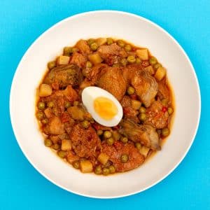 Caldereta de cordero con alcachofas (350 g.)