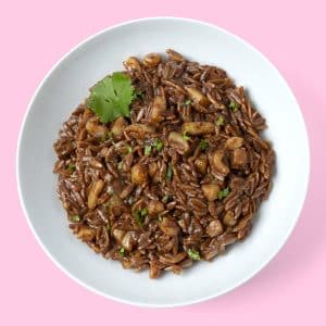 Falso arroz con crema de butifarra y sepia (350 g.)